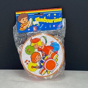 Vintage 90s Kids Play Tambourine New Old Stock New in Package